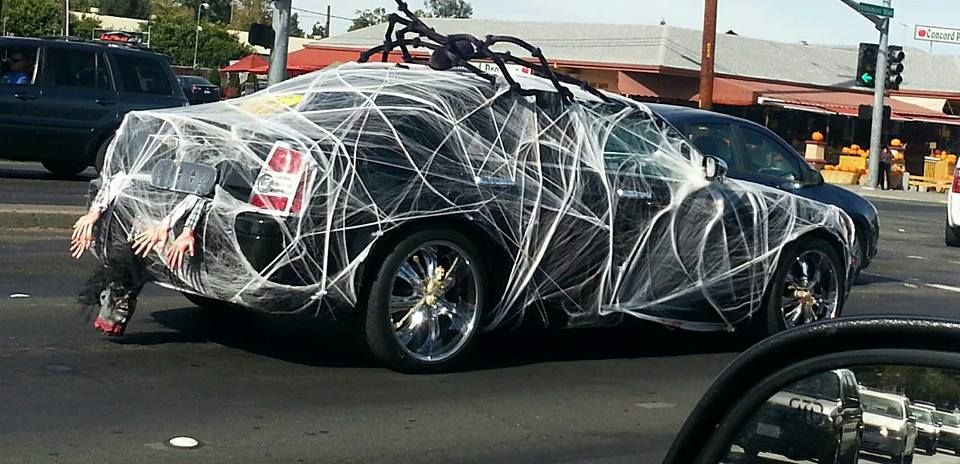 Cars Decorated for Halloween 