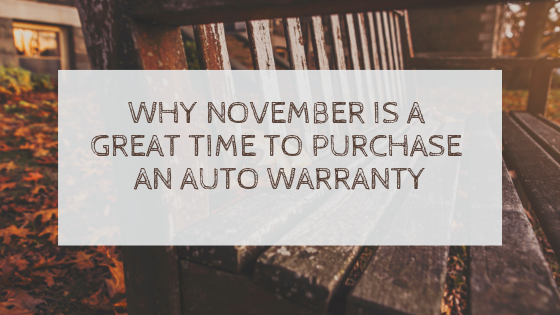 why November is a great time to purchase a vehicle warranty